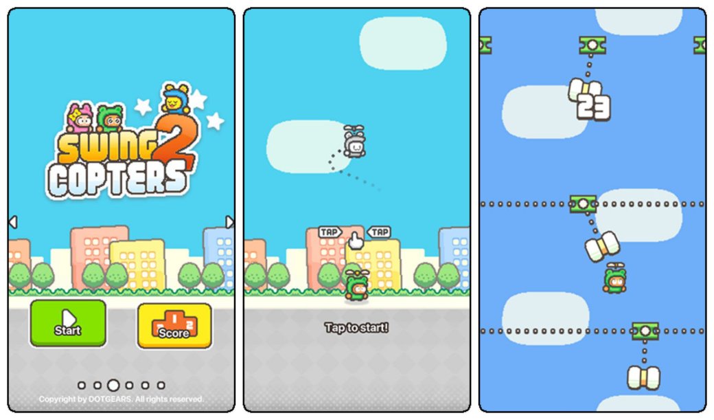 Автор Flappy Bird выпустил новую «убейся-игру» – Swing Copters 2 - Изображение 1 Автор Flappy Bird выпустил новую «убейся-игру» – Swing Copters 2 - Изображение 1