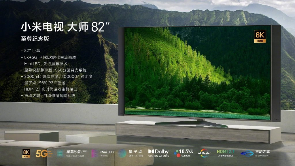 8К-телевизор Xiaomi Mi TV Master Series 82 Ultra с частотой 120 Гц подходит для новых консолей | Канобу - Изображение 2