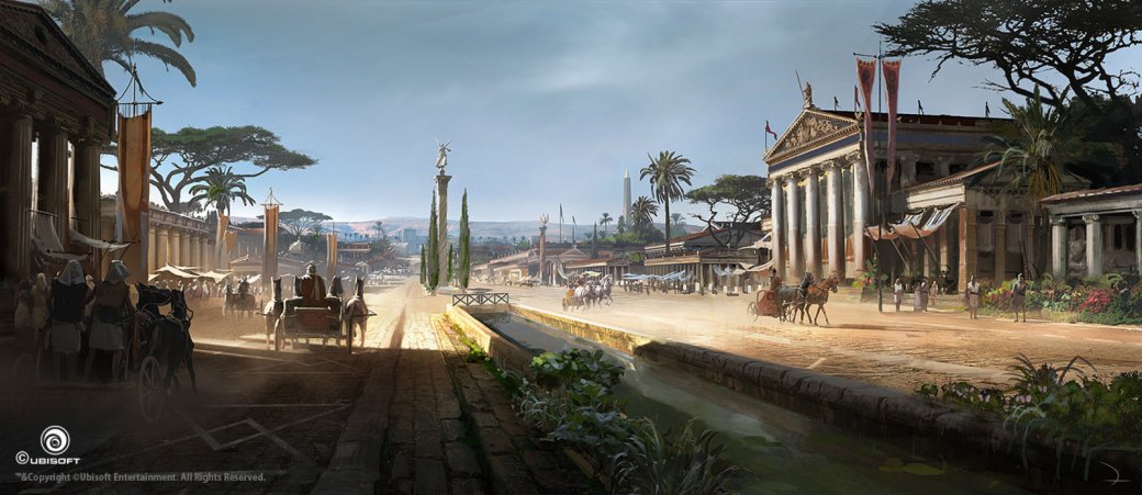 Потрясающие виды Древнего Египта (и не только) на концепт-артах Assassinʼs Creed: Origins. - Изображение 11