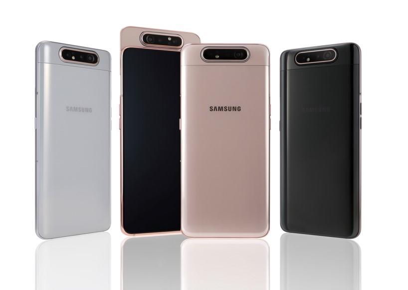 Samsung Galaxy A80 представлен официально: бюджетный флагман с поворотно-выдвижной камерой